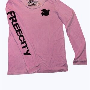 Freecity Pink Long Sleeve Tee